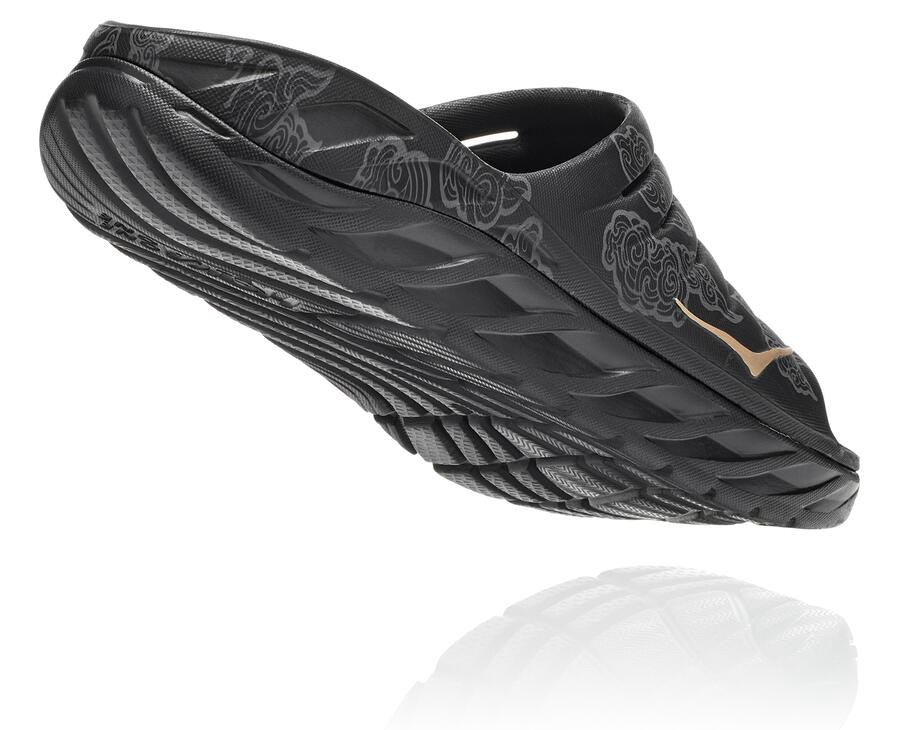 Hoka One One Slippers Dames - Ora Recovery Cny - Zwart/Goud - OE5694701